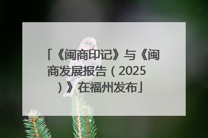 《闽商印记》与《闽商发展报告（2025）》在福州发布