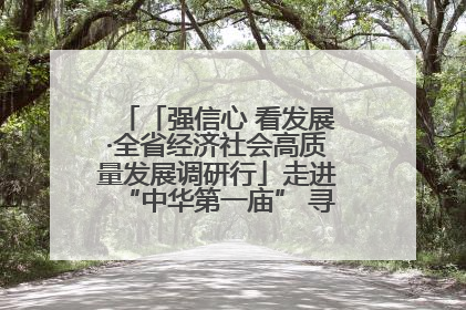 「强信心 看发展·全省经济社会高质量发展调研行」走进“中华第一庙” 寻根伏羲 祭祖龙城