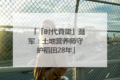 「时代脊梁」聂军：土地营养师守护稻田28年