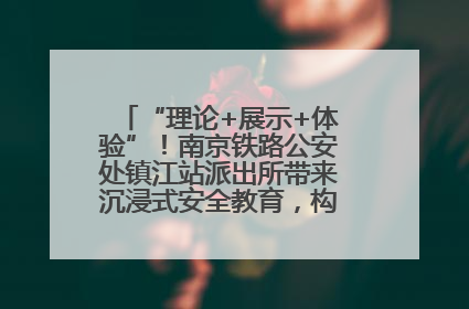 “理论+展示+体验”！南京铁路公安处镇江站派出所带来沉浸式安全教育，构筑青少年暑期防线