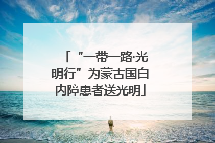 “一带一路·光明行”为蒙古国白内障患者送光明