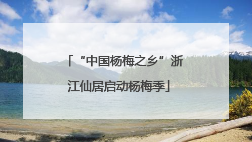 “中国杨梅之乡”浙江仙居启动杨梅季