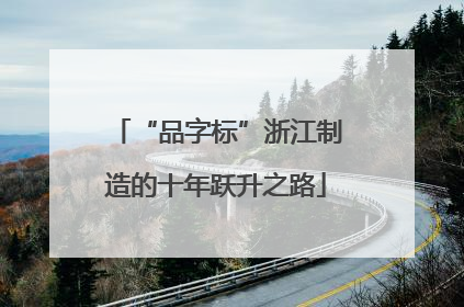 “品字标”浙江制造的十年跃升之路