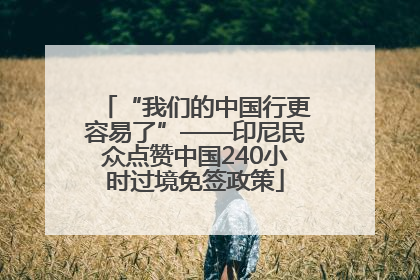 “我们的中国行更容易了”——印尼民众点赞中国240小时过境免签政策