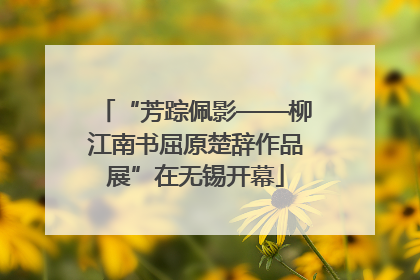 “芳踪佩影——柳江南书屈原楚辞作品展”在无锡开幕