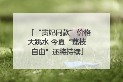 “贵妃同款”价格大跳水 今夏“荔枝自由”还将持续