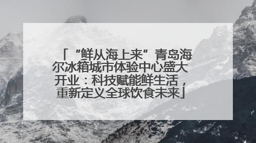 “鲜从海上来”青岛海尔冰箱城市体验中心盛大开业：科技赋能鲜生活，重新定义全球饮食未来