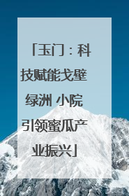 玉门：科技赋能戈壁绿洲 小院引领蜜瓜产业振兴