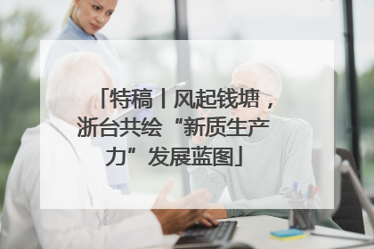 特稿丨风起钱塘，浙台共绘“新质生产力”发展蓝图