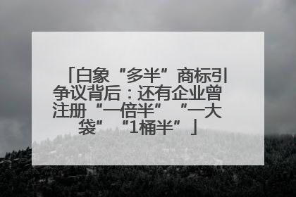 白象“多半”商标引争议背后：还有企业曾注册“一倍半”“一大袋”“1桶半”