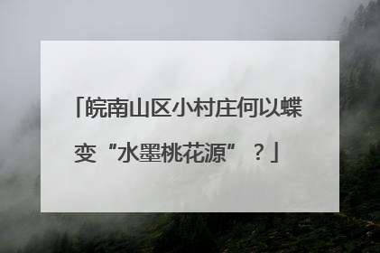 皖南山区小村庄何以蝶变“水墨桃花源”？
