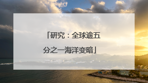 研究：全球逾五分之一海洋变暗