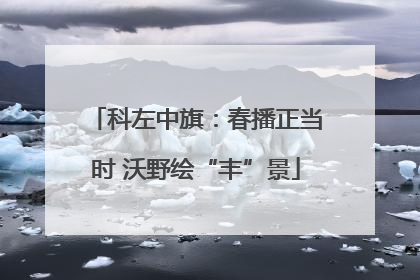 科左中旗：春播正当时 沃野绘“丰”景