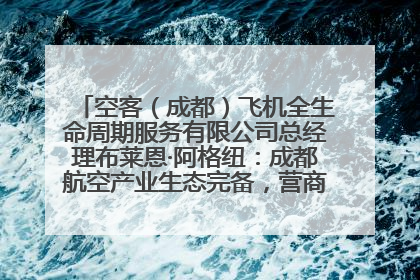 空客（成都）飞机全生命周期服务有限公司总经理布莱恩·阿格纽：成都航空产业生态完备，营商环境优势显著