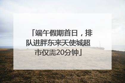 端午假期首日，排队进胖东来天使城超市仅需20分钟