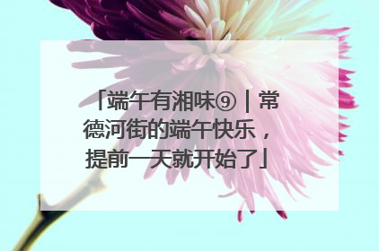 端午有湘味⑨｜常德河街的端午快乐，提前一天就开始了