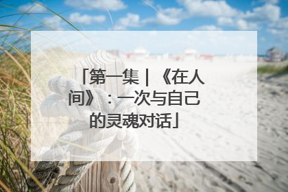第一集｜《在人间》：一次与自己的灵魂对话