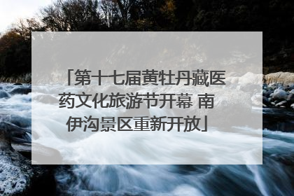 第十七届黄牡丹藏医药文化旅游节开幕 南伊沟景区重新开放