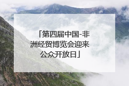 第四届中国-非洲经贸博览会迎来公众开放日