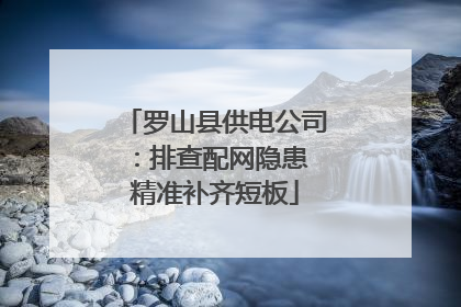 罗山县供电公司：排查配网隐患 精准补齐短板