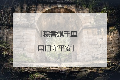 粽香飘千里 国门守平安