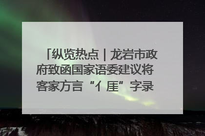 纵览热点｜龙岩市政府致函国家语委建议将客家方言“亻厓”字录入《新华字典》引发热议，当地回应