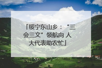 绥宁东山乡：“三会三文”领航向 人大代表助农忙