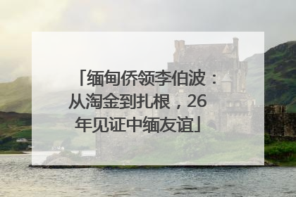 缅甸侨领李伯波：从淘金到扎根，26年见证中缅友谊