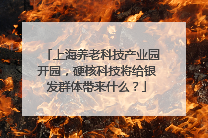 上海养老科技产业园开园，硬核科技将给银发群体带来什么？