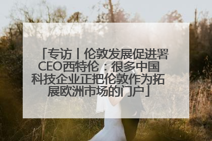 专访丨伦敦发展促进署CEO西特伦：很多中国科技企业正把伦敦作为拓展欧洲市场的门户