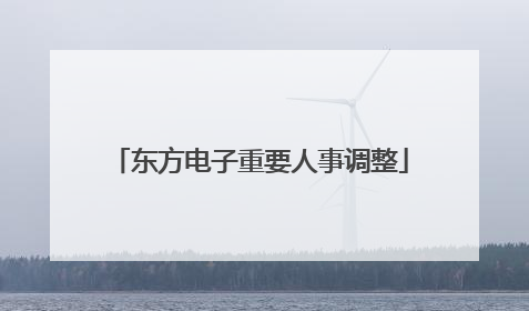 东方电子重要人事调整