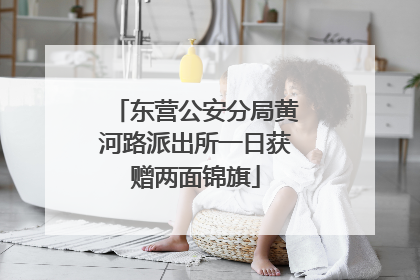 东营公安分局黄河路派出所一日获赠两面锦旗