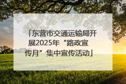 东营市交通运输局开展2025年“路政宣传月”集中宣传活动