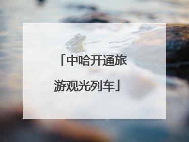 中哈开通旅游观光列车