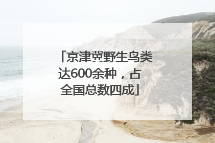 京津冀野生鸟类达600余种，占全国总数四成