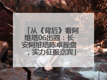 从《背后》看阿维塔06出圈：长安阿维塔陈卓操盘，实力征服嘉宾
