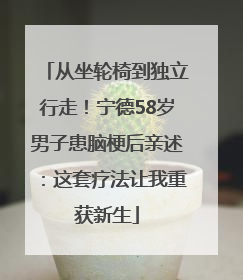 从坐轮椅到独立行走！宁德58岁男子患脑梗后亲述：这套疗法让我重获新生