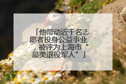 他带动近千名志愿者投身公益事业，被评为上海市“最美退役军人”