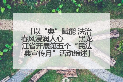 以“典”赋能 法治春风浸润人心——黑龙江省开展第五个“民法典宣传月”活动综述