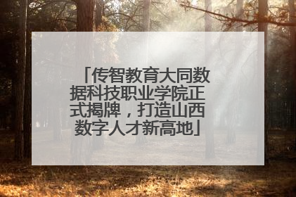 传智教育大同数据科技职业学院正式揭牌，打造山西数字人才新高地