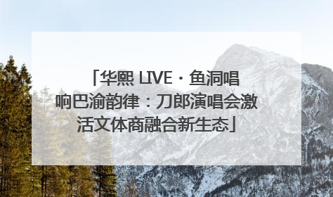 华熙 LIVE・鱼洞唱响巴渝韵律：刀郎演唱会激活文体商融合新生态