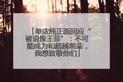 单依纯正面回应“被说像王菲”：不可能成为和超越前辈，我想致敬他们