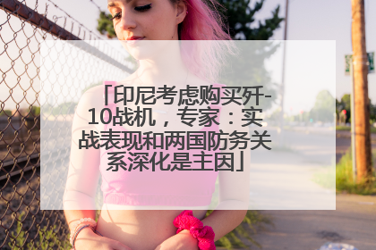 印尼考虑购买歼-10战机，专家：实战表现和两国防务关系深化是主因