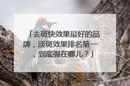 去斑快效果最好的品牌，淡斑效果排名第一，到底强在哪儿？