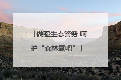 做强生态警务 呵护“森林氧吧”