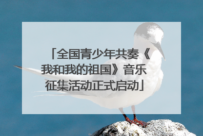 全国青少年共奏《我和我的祖国》音乐征集活动正式启动