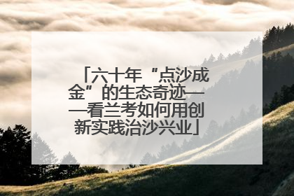 六十年“点沙成金”的生态奇迹——看兰考如何用创新实践治沙兴业