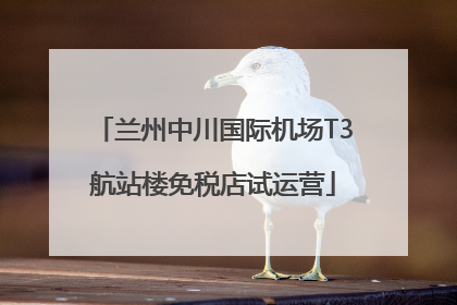 兰州中川国际机场T3航站楼免税店试运营
