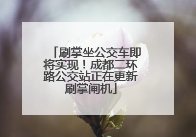 刷掌坐公交车即将实现！成都二环路公交站正在更新刷掌闸机