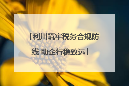 利川筑牢税务合规防线 助企行稳致远